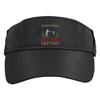 Funny Disc Golf Sports Lover Santa Ugly Disc Golf Christmas Funny Gift Adult Drive Performance Visor