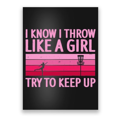 Funny Disc Golf Art For  Disc Golf Player Poster