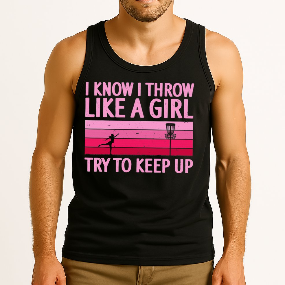 Funny Disc Golf Art For  Disc Golf Player Tank Top