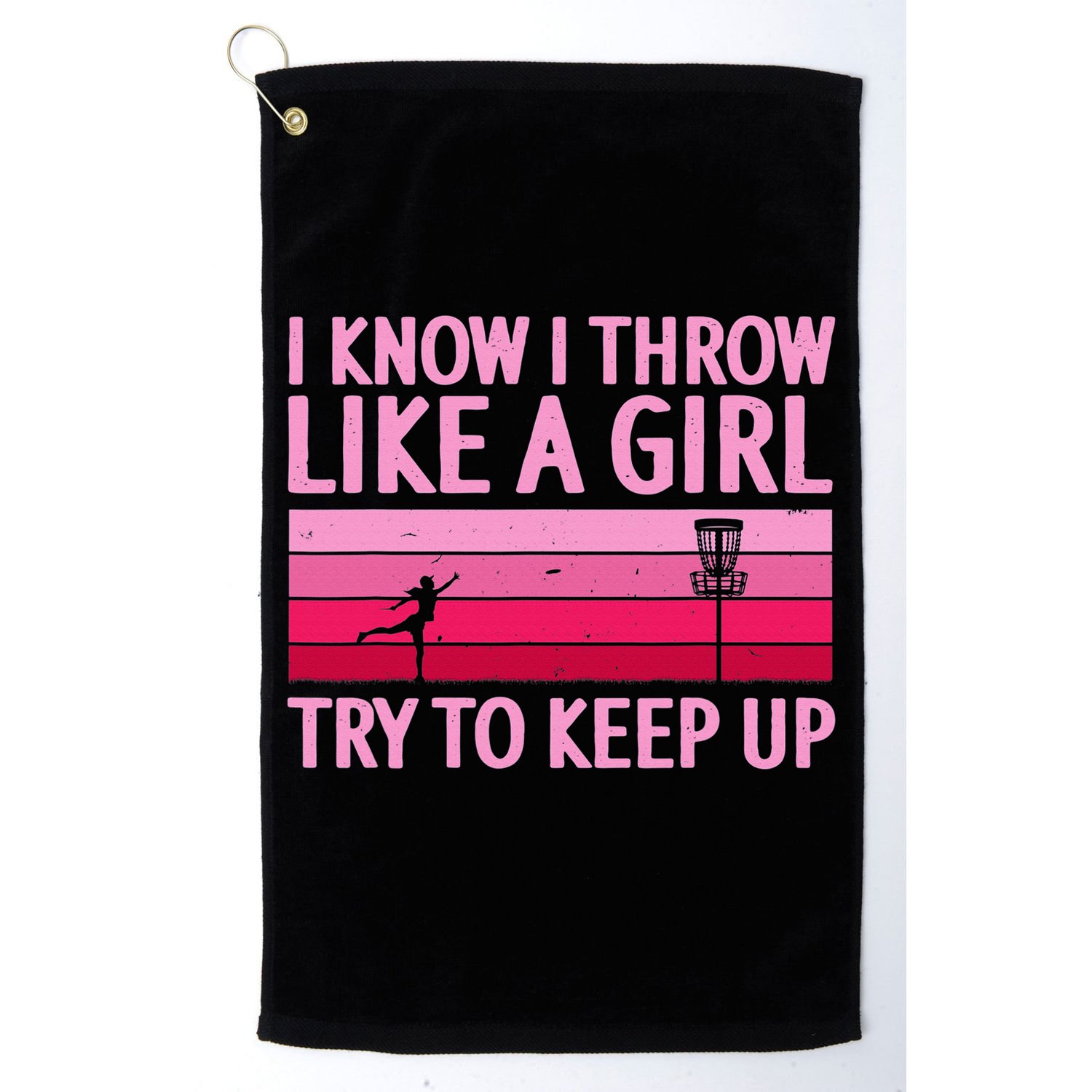 Funny Disc Golf Art For  Disc Golf Player Golf Towel