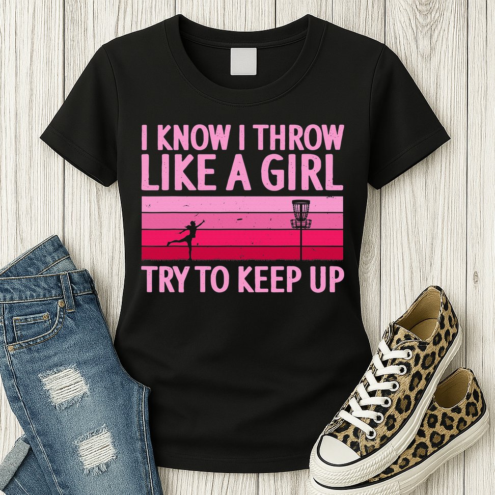 Funny Disc Golf Art For  Disc Golf Player Womens T-Shirt