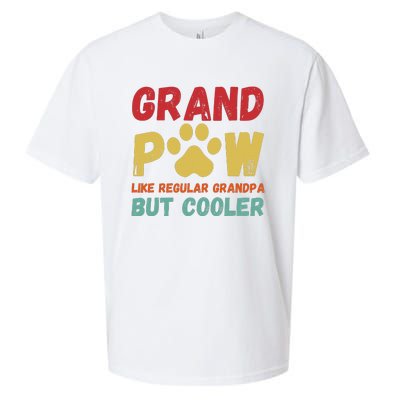 Fathers Day Gift Grandpaw Like Regular Grandpa But Cooler Sueded Cloud Jersey T-Shirt