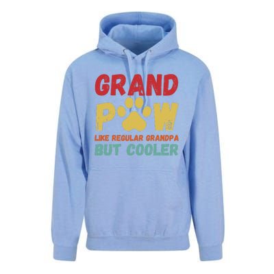 Fathers Day Gift Grandpaw Like Regular Grandpa But Cooler Unisex Surf Hoodie