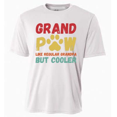 Fathers Day Gift Grandpaw Like Regular Grandpa But Cooler Cooling Performance Crew T-Shirt