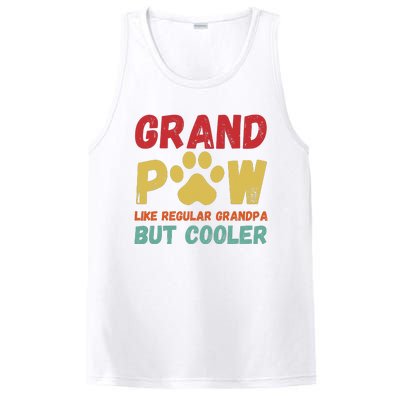 Fathers Day Gift Grandpaw Like Regular Grandpa But Cooler PosiCharge Competitor Tank