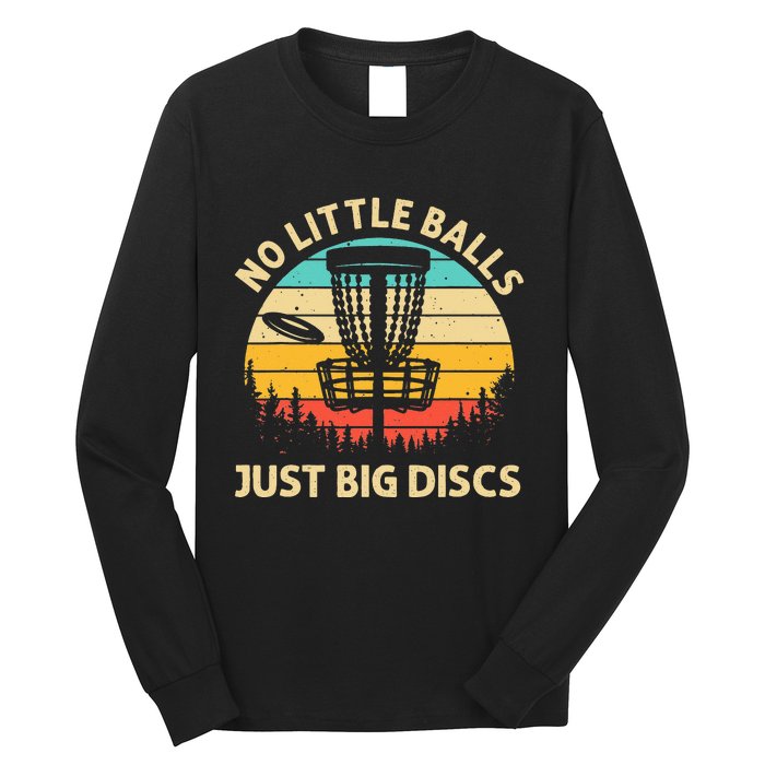 Funny Disc Golf Art Vintage Disc Golfer Lovers Long Sleeve Shirt