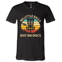 Funny Disc Golf Art Vintage Disc Golfer Lovers V-Neck T-Shirt