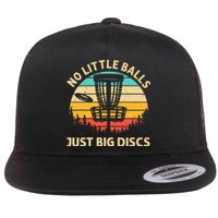 Funny Disc Golf Art Vintage Disc Golfer Lovers Flat Bill Trucker Hat