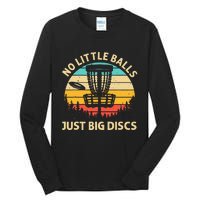 Funny Disc Golf Art Vintage Disc Golfer Lovers Tall Long Sleeve T-Shirt