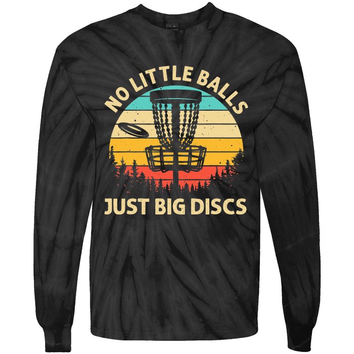 Funny Disc Golf Art Vintage Disc Golfer Lovers Tie-Dye Long Sleeve Shirt