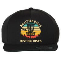 Funny Disc Golf Art Vintage Disc Golfer Lovers Wool Snapback Cap