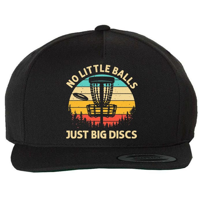 Funny Disc Golf Art Vintage Disc Golfer Lovers Wool Snapback Cap