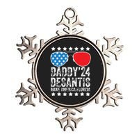 Fathers Day Gift Daddy 2024 Desantis Make America Florida Metallic Star Ornament