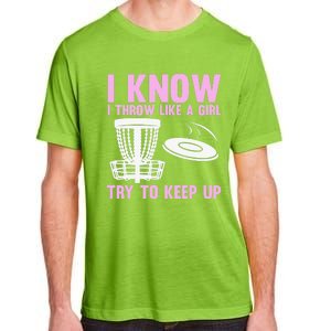 Funny Disc Golf For  Disc Golf Player Trees Sports Adult ChromaSoft Performance T-Shirt