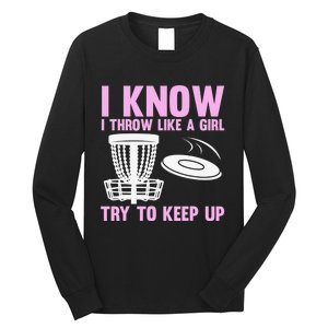 Funny Disc Golf For  Disc Golf Player Trees Sports Long Sleeve Shirt