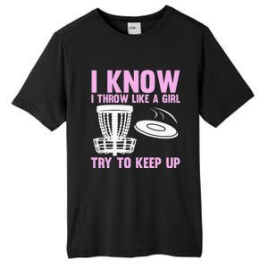 Funny Disc Golf For  Disc Golf Player Trees Sports Tall Fusion ChromaSoft Performance T-Shirt