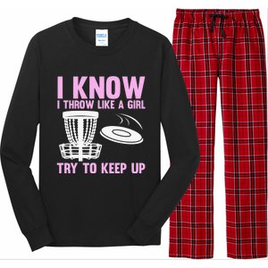 Funny Disc Golf For  Disc Golf Player Trees Sports Long Sleeve Pajama Set