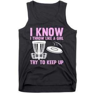 Funny Disc Golf For  Disc Golf Player Trees Sports Tank Top