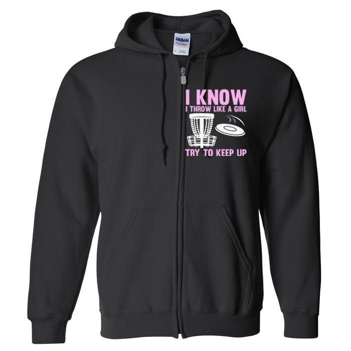 Funny Disc Golf For  Disc Golf Player Trees Sports Full Zip Hoodie