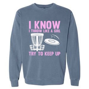 Funny Disc Golf For  Disc Golf Player Trees Sports Garment-Dyed Sweatshirt