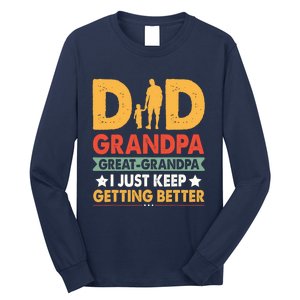 Funny Dad Great Grandpa For Fathers Day Long Sleeve Shirt