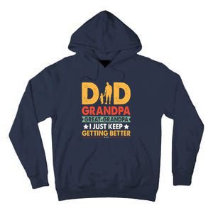 Funny Dad Great Grandpa For Fathers Day Tall Hoodie