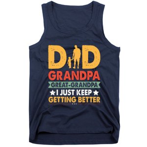 Funny Dad Great Grandpa For Fathers Day Tank Top