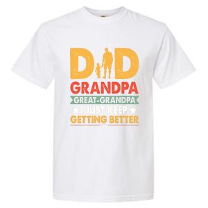 Funny Dad Great Grandpa For Fathers Day Garment-Dyed Heavyweight T-Shirt