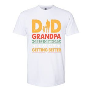 Funny Dad Great Grandpa For Fathers Day Softstyle CVC T-Shirt