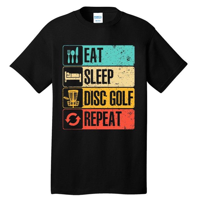 Funny Disc Golf Art For  Vintage Disc Golfer Lovers Tall T-Shirt