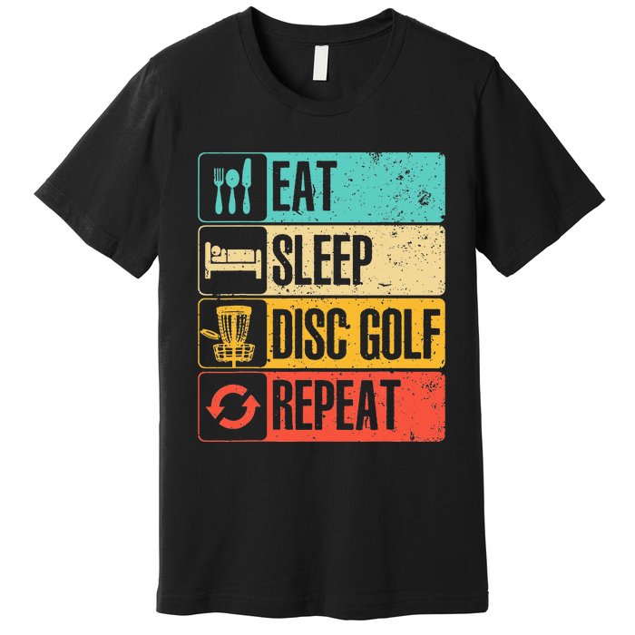 Funny Disc Golf Art For  Vintage Disc Golfer Lovers Premium T-Shirt