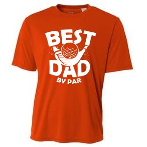 Fathers Day Golf Gift Golfing Outfit Best Dad By Par Cute Gift Cooling Performance Crew T-Shirt