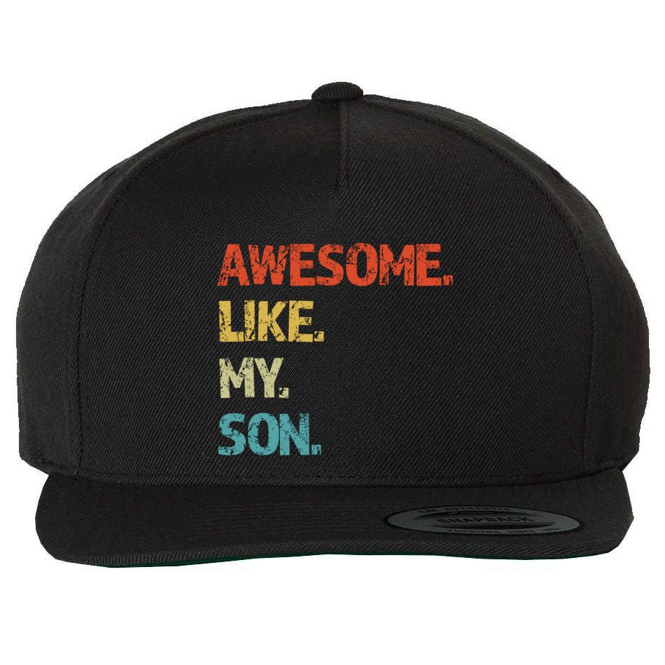 Fathers Day Gift Funny Dad Wool Snapback Cap