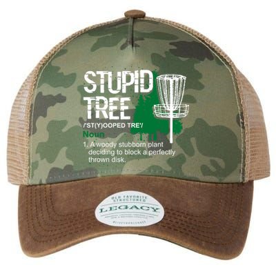 Funny Disc Golfer Gift Outdoor Sports Stupid Tree Disc Golf Legacy Tie Dye Trucker Hat