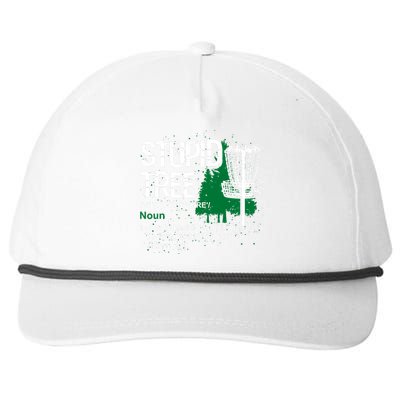 Funny Disc Golfer Gift Outdoor Sports Stupid Tree Disc Golf Snapback Five-Panel Rope Hat