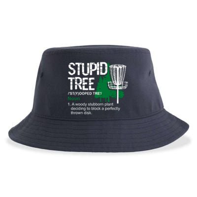 Funny Disc Golfer Gift Outdoor Sports Stupid Tree Disc Golf Sustainable Bucket Hat