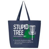 Funny Disc Golfer Gift Outdoor Sports Stupid Tree Disc Golf 25L Jumbo Tote