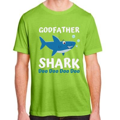 Fathers Day Gift From Godson Goddaughter Godfather Shark Adult ChromaSoft Performance T-Shirt