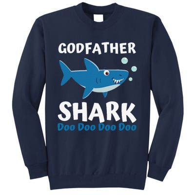 Fathers Day Gift From Godson Goddaughter Godfather Shark Tall Sweatshirt