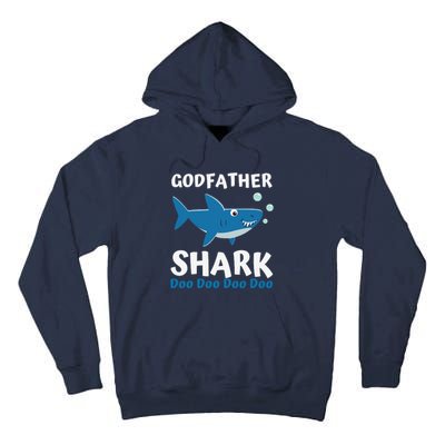 Fathers Day Gift From Godson Goddaughter Godfather Shark Tall Hoodie