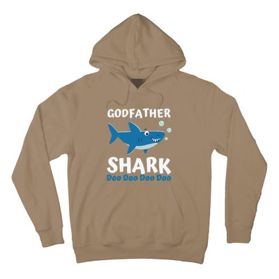 Fathers Day Gift From Godson Goddaughter Godfather Shark Hoodie