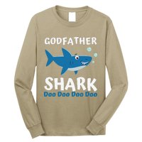 Fathers Day Gift From Godson Goddaughter Godfather Shark Long Sleeve Shirt