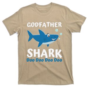 Fathers Day Gift From Godson Goddaughter Godfather Shark T-Shirt