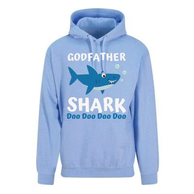 Fathers Day Gift From Godson Goddaughter Godfather Shark Unisex Surf Hoodie