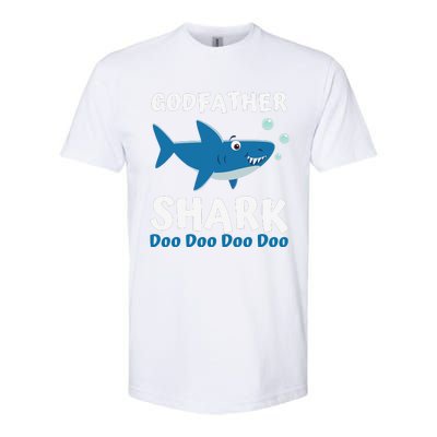 Fathers Day Gift From Godson Goddaughter Godfather Shark Softstyle CVC T-Shirt