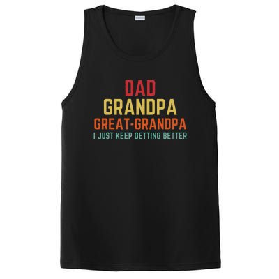 Fathers Day Gift From Grand Dad Grandpa Great Grandpa PosiCharge Competitor Tank