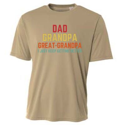 Fathers Day Gift From Grand Dad Grandpa Great Grandpa Cooling Performance Crew T-Shirt