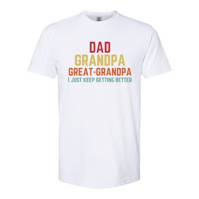 Fathers Day Gift From Grand Dad Grandpa Great Grandpa Softstyle CVC T-Shirt