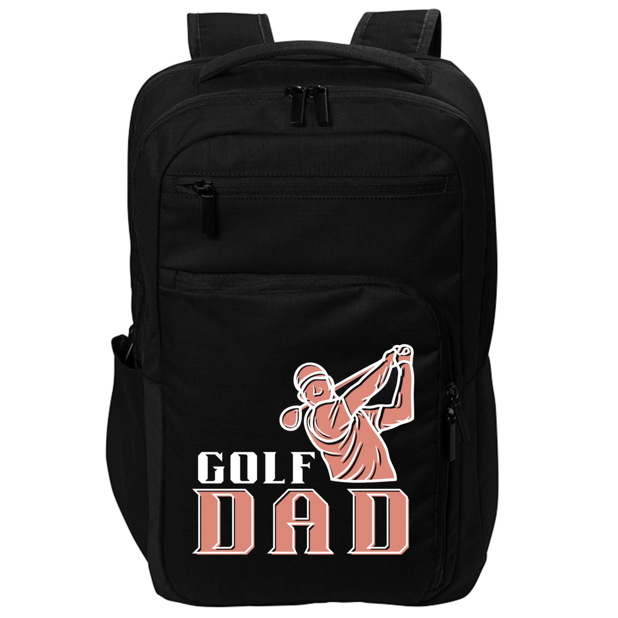 Father's Day Golf Dad Best Dad By Par Gift For Dad Impact Tech Backpack