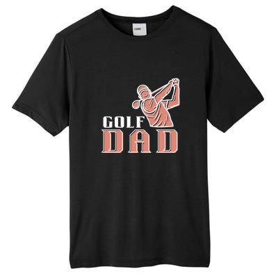 Father's Day Golf Dad Best Dad By Par Gift For Dad Tall Fusion ChromaSoft Performance T-Shirt